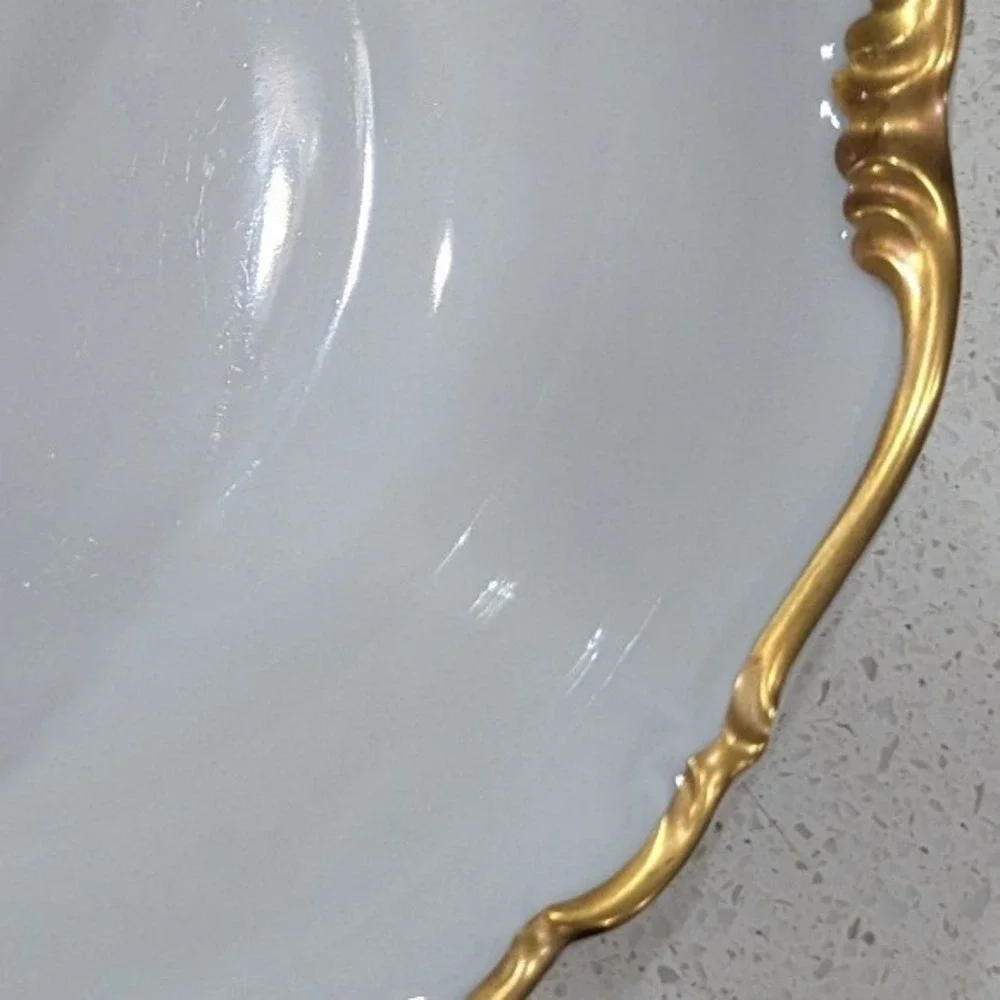 Edelstein Bavaria Maria Theresia Canterbury Bowl‎ White Gold Trim 7.5